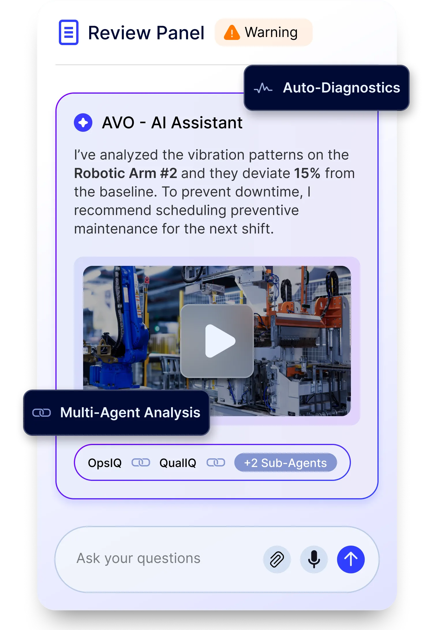 Review Panel - Predict and Prevent Downtime